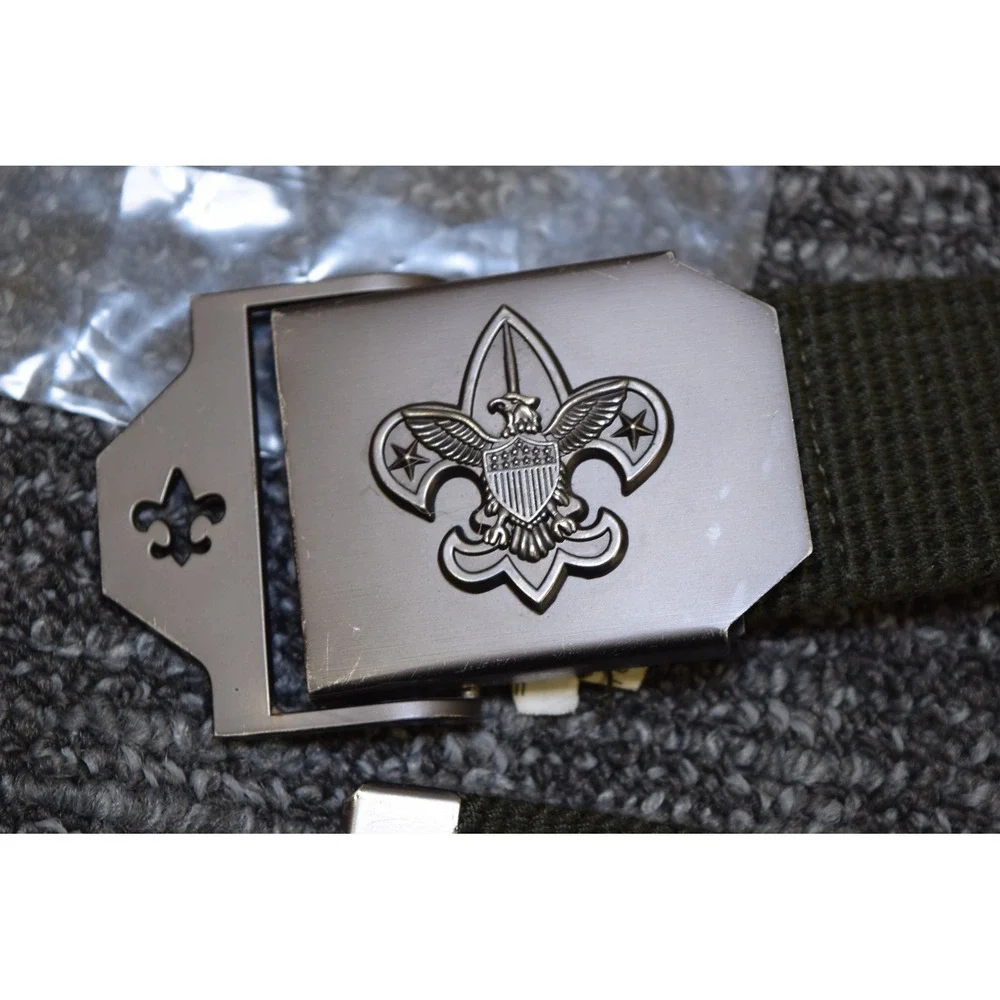 Boy Scout Official Green Official Uniform Belt + Buckle S/M 32